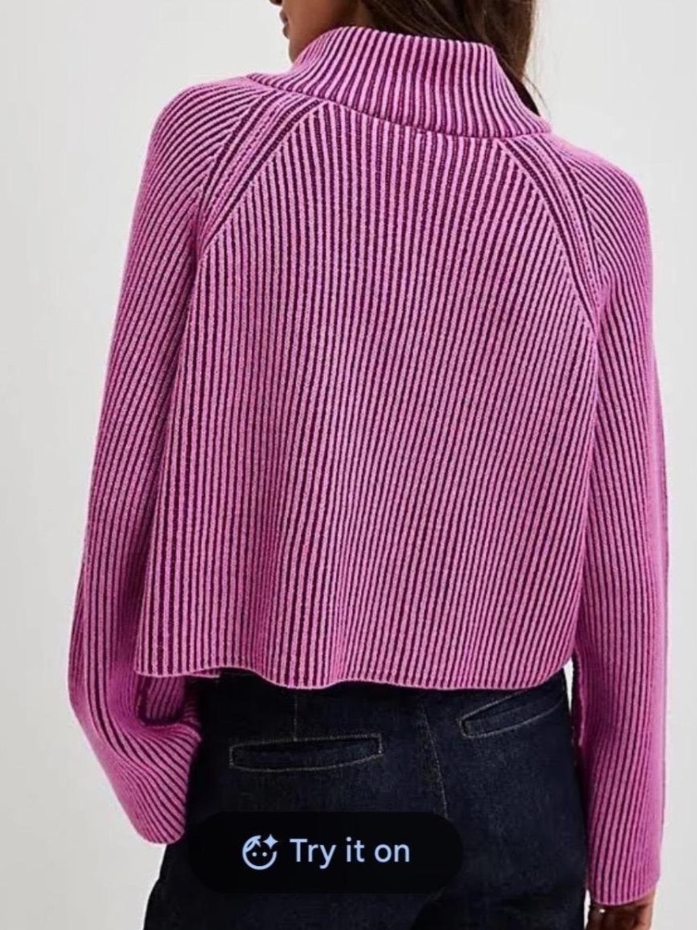 Free People Greta Stripe Half Zip Sweater - Picture 2 of 5